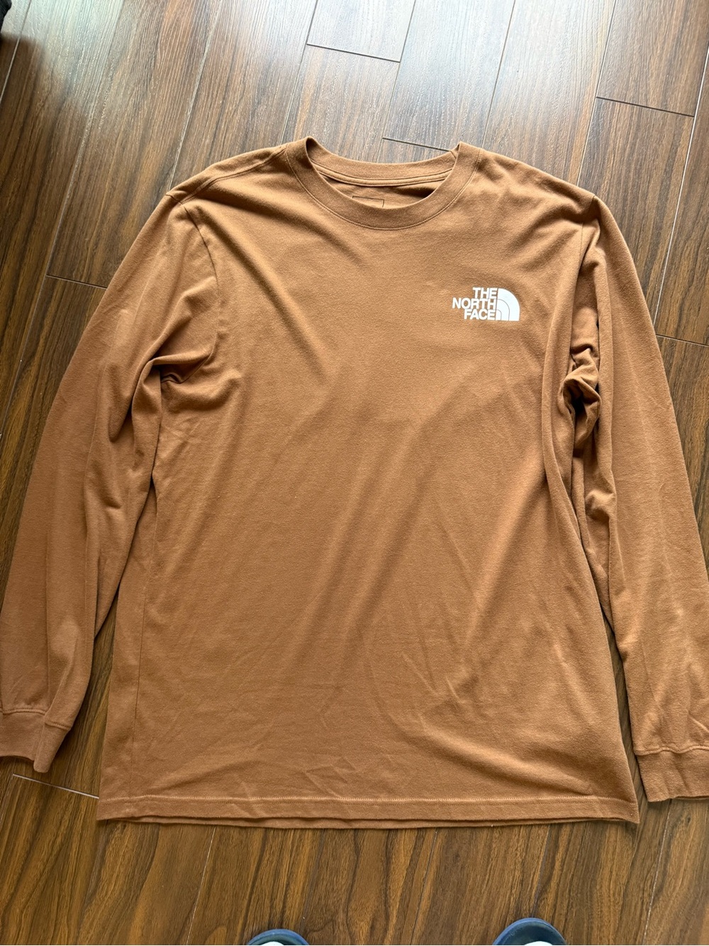 The North Face Men’s Long-Sleeve Crew in Rustic Brown